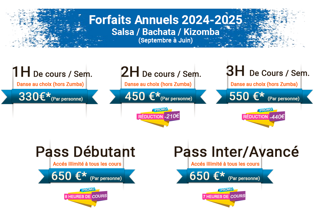 tarifs cours