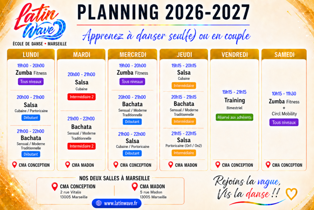 Planning cours